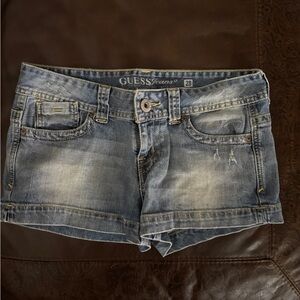 Guess Women’s Faded Blue Denim Jean Shorts